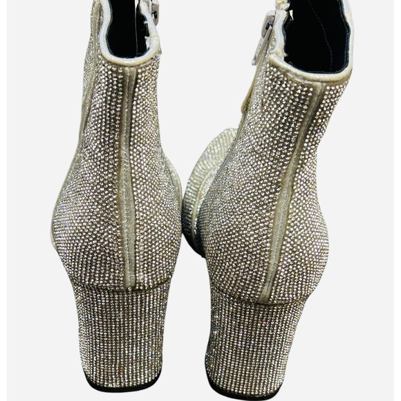 New Day Target Rhinestone Embellished Pointed Toe Ankle Boots - Size 8 - Picture 3 of 7